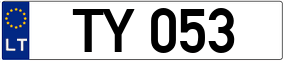 Trailer License Plate